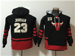 Chicago Bulls #23 Michael Jordan Youth Black Hoodies