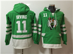Boston Celtics #11 Kyrie Irving Men's Green Hoodies
