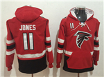 Atlanta Falcons #11 Julio Jones Men's Red Hoodies