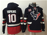 Houston Texans #10 DeAndre Hopkins Men's Black Hoodies