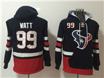 Houston Texans #99 J.J. Watt Men's Black Hoodies