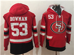 San Francisco 49ers #53 NaVorro Bowman Men's Red Hoodies
