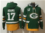 Green Bay Packers #17 Davante Adams Men's Green Hoodies