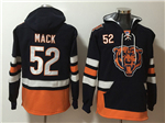 Chicago Bears #52 Khalil Mack Men's Black Hoodies