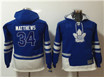 Toronto Maple Leafs #34 Auston Matthews Youth Blue Hoodies