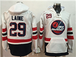 Winnipeg Jets #29 Patrik Laine Men's White Heritage Hoodies