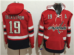 Washington Capitals #19 Nicklas Backstrom Men's Red Hoodies