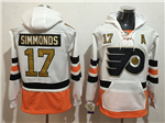 Philadelphia Flyers #17 Wayne Simmonds Men's White 50th Anniversary Hoodies