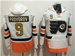 Philadelphia Flyers #9 Ivan Provorov Men's White 50th Anniversary Hoodies