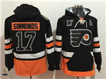 Philadelphia Flyers #17 Wayne Simmonds Men's Black Hoodies