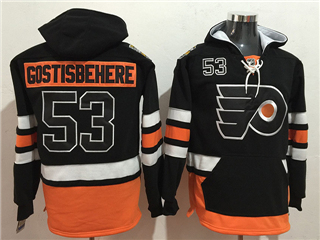 Philadelphia Flyers #53 Shayne Gostisbehere Black Hoodies