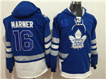 Toronto Maple Leafs #16 Mitchell Marner Men's Blue Hoodies