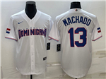 Dominican Republic Baseball #13 Manny Machado White 2023 World Baseball Classic Team Jersey
