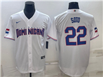 Dominican Republic Baseball #22 Juan Soto White 2023 World Baseball Classic Jersey