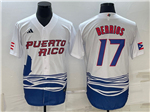 Puerto Rico Baseball #17 Jose Berrios White 2023 World Baseball Classic Jersey