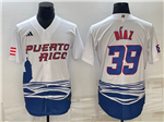 Puerto Rico Baseball #39 Edwin Diaz White 2023 World Baseball Classic Jersey