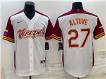 Venezuela Baseball #27 Jose Altuve White 2023 World Baseball Classic Jersey