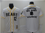 The Bad News Bears #12 Tanner Boyle White Chico's Bail Bonds Movie Baseball Jersey