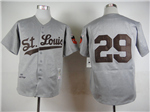St. Louis Browns #29 Satchel Paige 1953 Throwback Gray Jersey