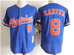 Montreal Expos #8 Gary Carter Blue Cooperstown Collection Mesh Batting Practice Jersey