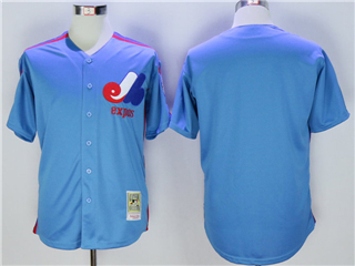 Montreal Expos Blue Throwback Team Jersey