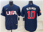 USA Baseball #10 J.T. Realmuto Navy 2023 World Baseball Classic Jersey