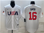 USA Baseball #16 Will Smith White 2023 World Baseball Classic Jersey