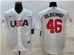 USA Baseball #46 Paul Goldschmidt White 2023 World Baseball Classic Jersey
