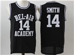 The Fresh Prince of Bel-Air Bel-Air Academy #14 Will Smith Black Movie Basketball Jersey