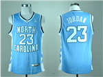 North Carolina Tar Heels #23 Michael Jordan Light Blue College Basketball Jersey