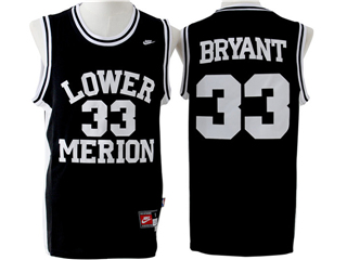 Lower Merion High School #33 Kobe Bryant Black Basketball Jersey