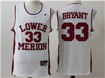 Lower Merion High School #33 Kobe Bryant White Basketball Jersey