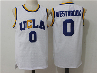 UCLA Bruins #0 Russell Westbrook White College Basketball Jersey