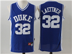 Duke Blue Devils #32 Christian Laettner Black College Basketball Jersey