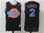 Space Jam Tune Squad #2 Daffy Duck Black Movie Basketball Jersey