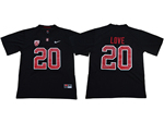 Stanford Cardinal #20 Bryce Love Black College Football Jersey
