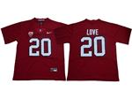 Stanford Cardinal #20 Bryce Love Red College Football Jersey
