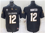 Colorado Buffaloes #12 Travis Hunter Black College Football F.U.S.E. Limited Jersey