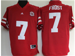 Nebraska Cornhuskers #7 Scott Frost Red College Football Jersey