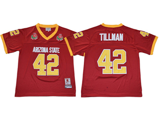 Arizona State Sun Devils #42 Pat Tillman Youth Red College Football Jersey