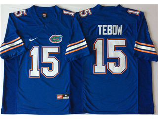 Florida Gators #15 Tim Tebow Blue College Football Jersey