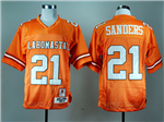 Oklahoma State Cowboys #21 Barry Sanders Orange College Football Jersey