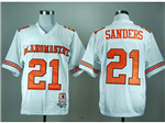 Oklahoma State Cowboys #21 Barry Sanders White College Football Jersey