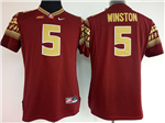 Florida State Seminoles #5 Jameis Winston Red College Football Jersey