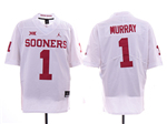 Oklahoma Sooners #1 Kyler Murray White College Football Jersey