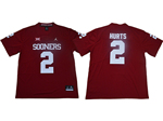 Oklahoma Sooners #2 Jalen Hurts Red College Football Jersey