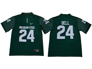 Michigan State Spartans #24 Le'Veon Bell Green College Football Jersey