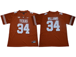 Texas Longhorns #34 Ricky Williams Orange College Football Jersey