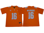 Tennessee Volunteers #16 Peyton Manning Orange College Football Jersey