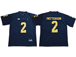 Michigan Wolverines #2 Shea Patterson Navy College Football Jersey
